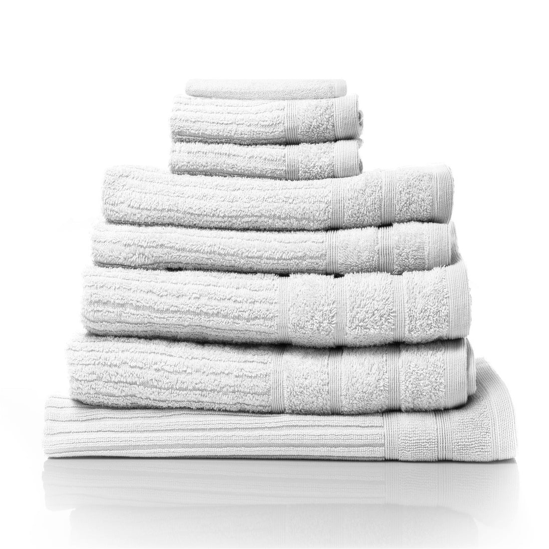 Royal Comfort Eden 600GSM 100% Cotton Luxury Bath Towel Set 8 Piece