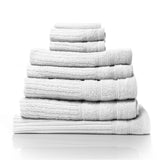 Royal Comfort Eden 600GSM 100% Cotton Luxury Bath Towel Set 8 Piece