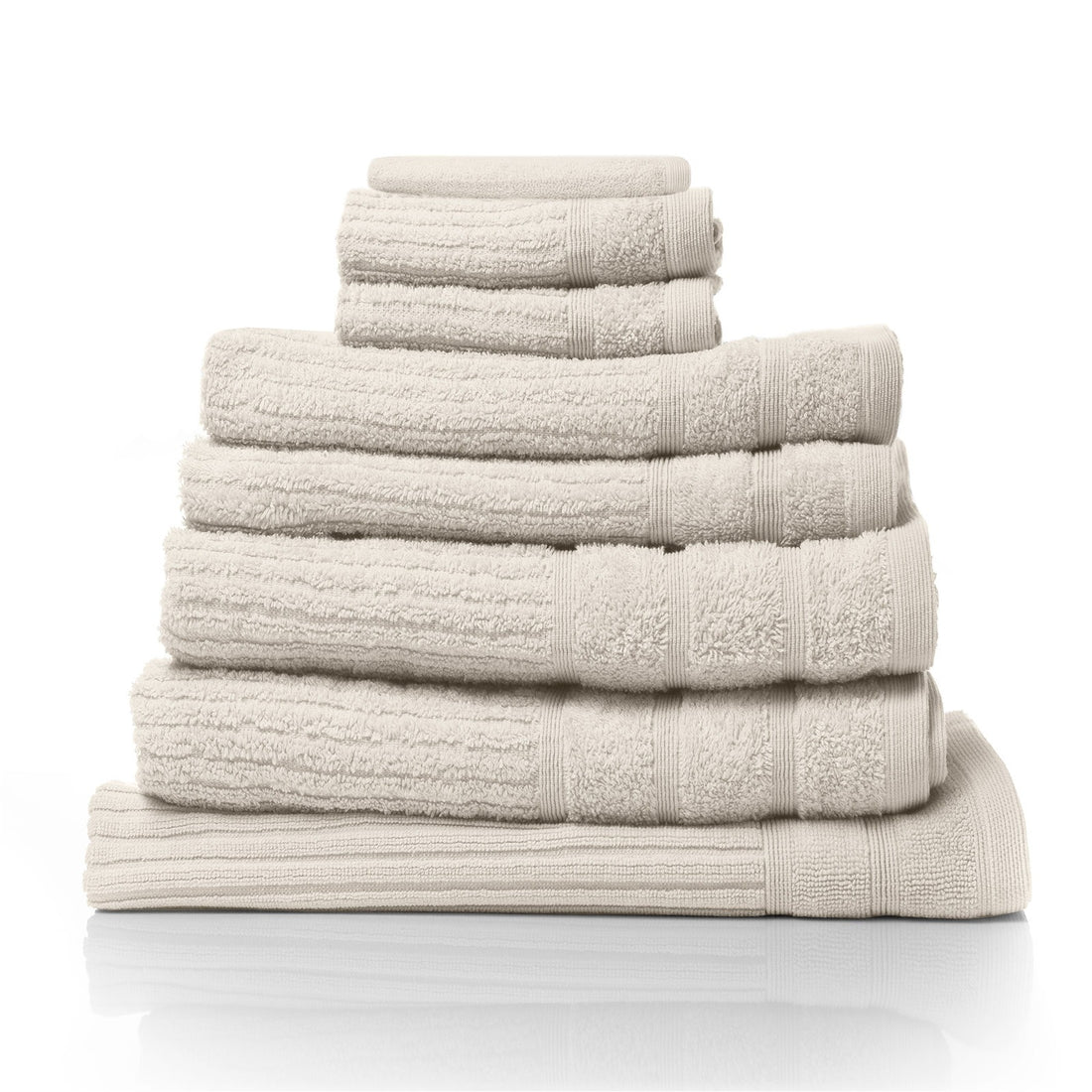 Royal Comfort Eden 600GSM 100% Cotton Luxury Bath Towel Set 8 Piece