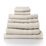 Royal Comfort Eden 600GSM 100% Cotton Luxury Bath Towel Set 8 Piece