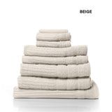 Royal Comfort Eden 600GSM 100% Cotton Luxury Bath Towel Set 8 Piece