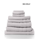 Royal Comfort Eden 600GSM 100% Cotton Luxury Bath Towel Set 8 Piece