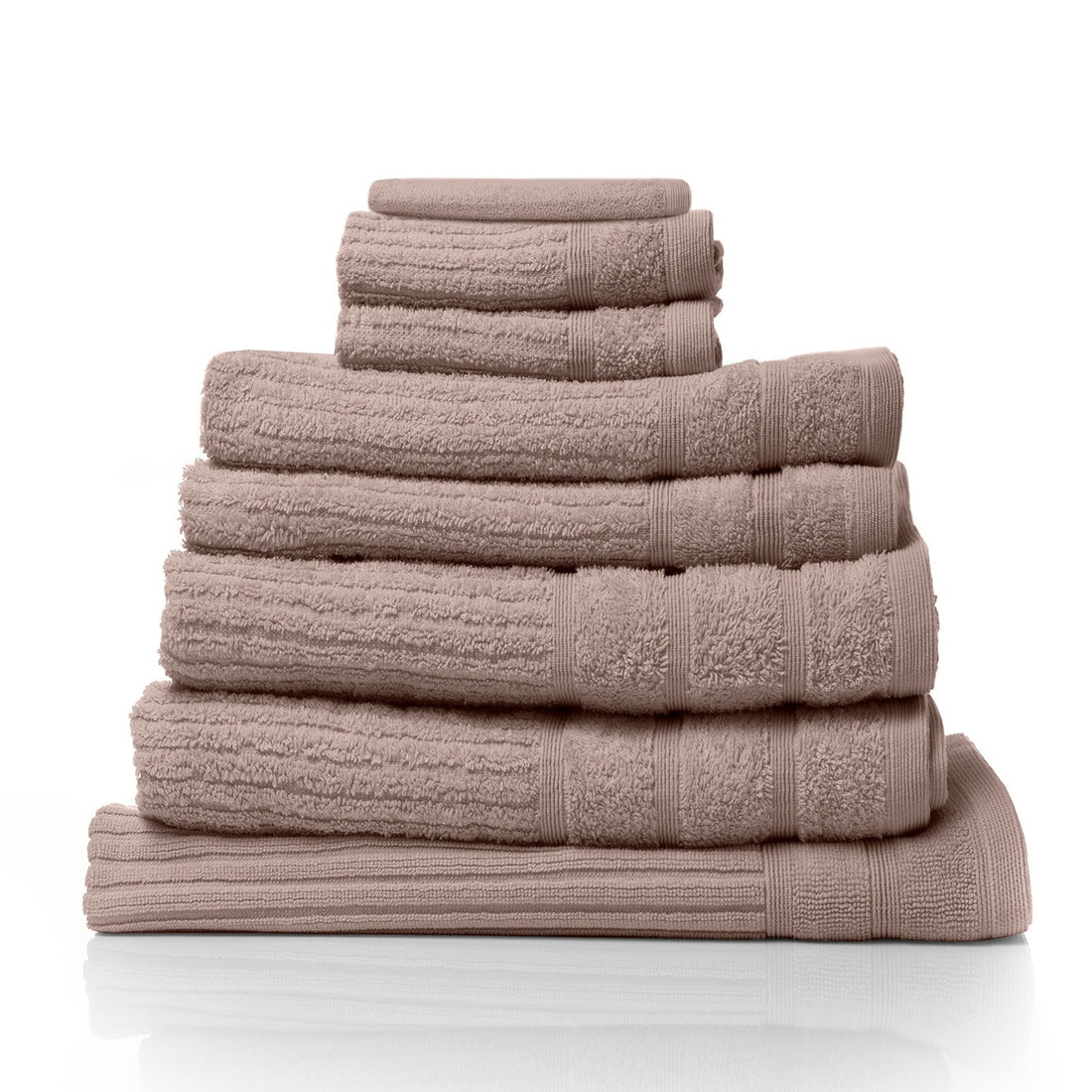 Royal Comfort Eden 600GSM 100% Cotton Luxury Bath Towel Set 8 Piece