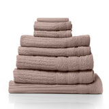Royal Comfort Eden 600GSM 100% Cotton Luxury Bath Towel Set 8 Piece