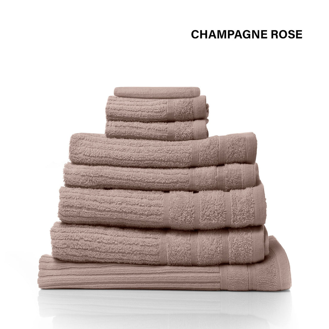 Royal Comfort Eden 600GSM 100% Cotton Luxury Bath Towel Set 8 Piece