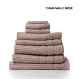 Royal Comfort Eden 600GSM 100% Cotton Luxury Bath Towel Set 8 Piece