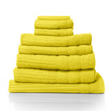 Royal Comfort Eden 600GSM 100% Cotton Luxury Bath Towel Set 8 Piece