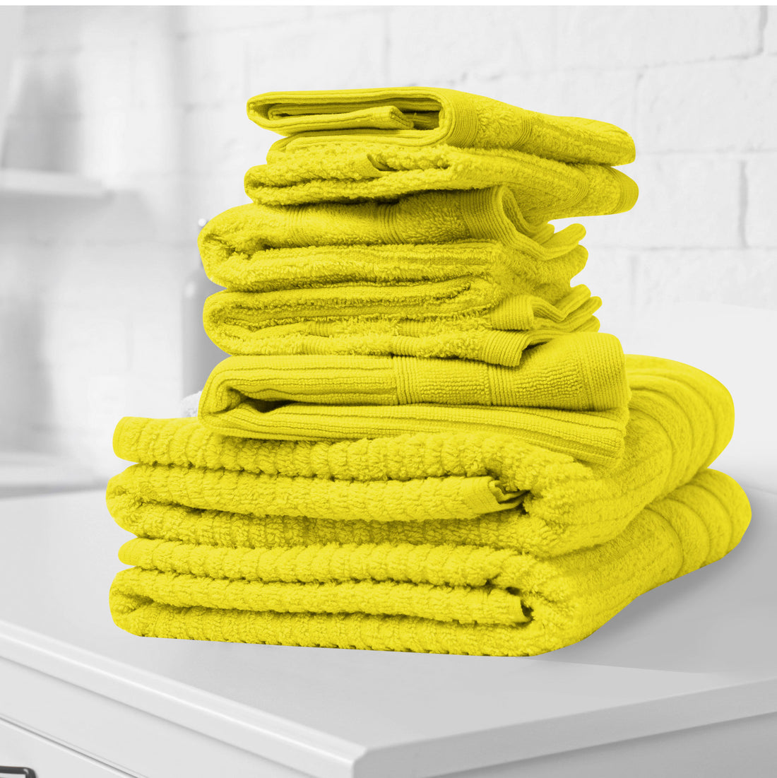 Royal Comfort Eden 600GSM 100% Cotton Luxury Bath Towel Set 8 Piece