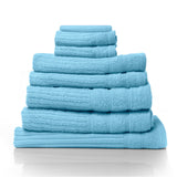 Royal Comfort Eden 600GSM 100% Cotton Luxury Bath Towel Set 8 Piece