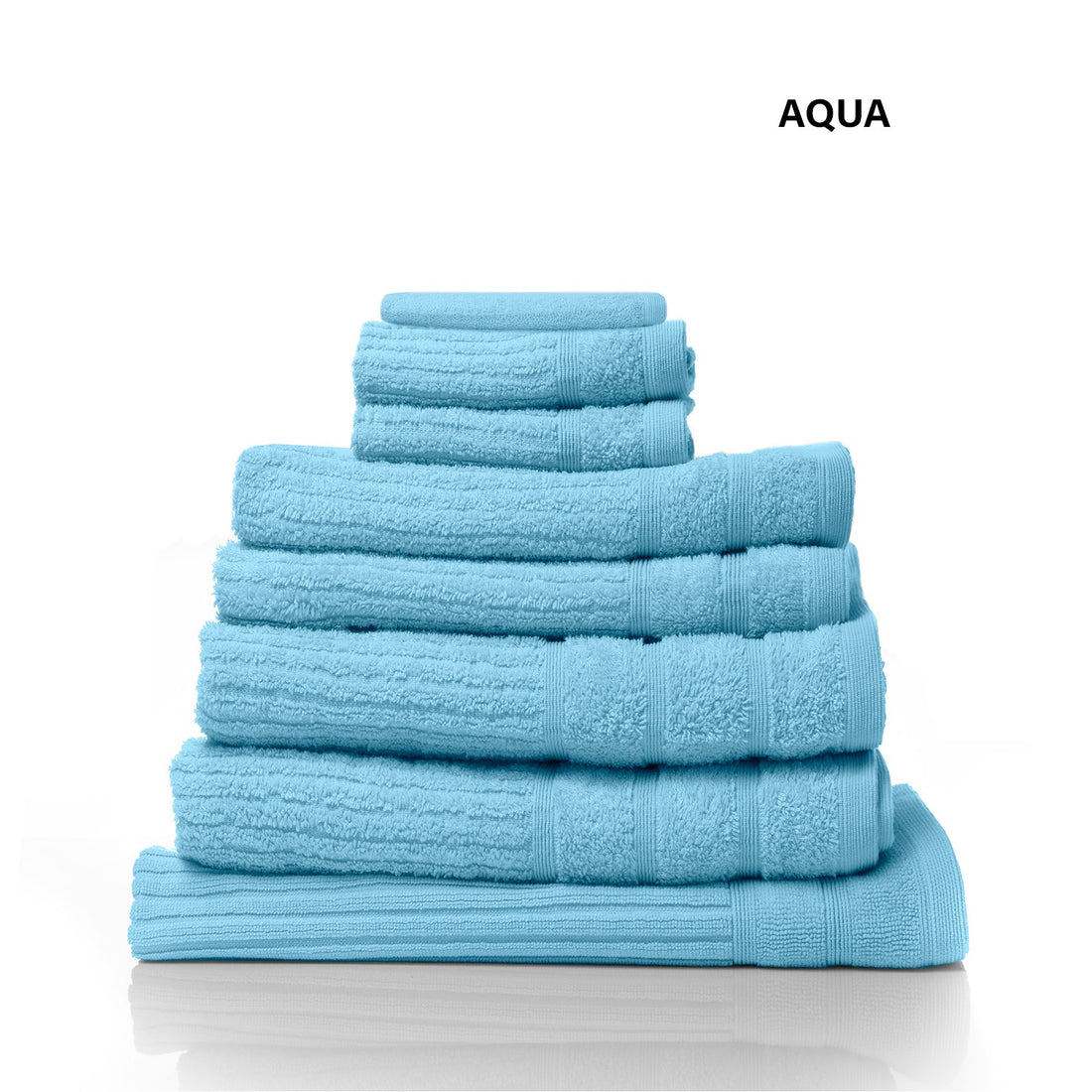 Royal Comfort Eden 600GSM 100% Cotton Luxury Bath Towel Set 8 Piece