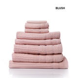 Royal Comfort Eden 600GSM 100% Cotton Luxury Bath Towel Set 8 Piece