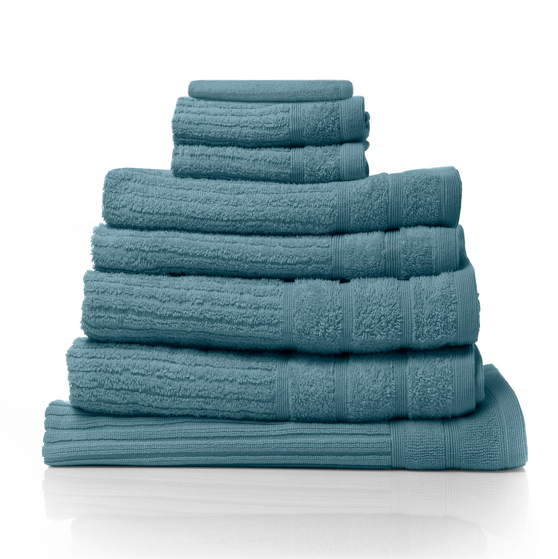 Royal Comfort Eden 600GSM 100% Cotton Luxury Bath Towel Set 8 Piece