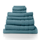 Royal Comfort Eden 600GSM 100% Cotton Luxury Bath Towel Set 8 Piece