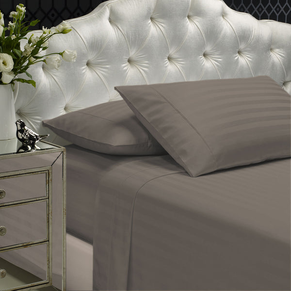 Royal Comfort 1200TC Damask Cotton Blend Sheet Pillowcase Set Silky Luxe