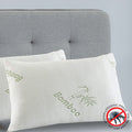 Royal Comfort Bamboo Covered Memory Foam Pillow 56x36cm Twin Pack