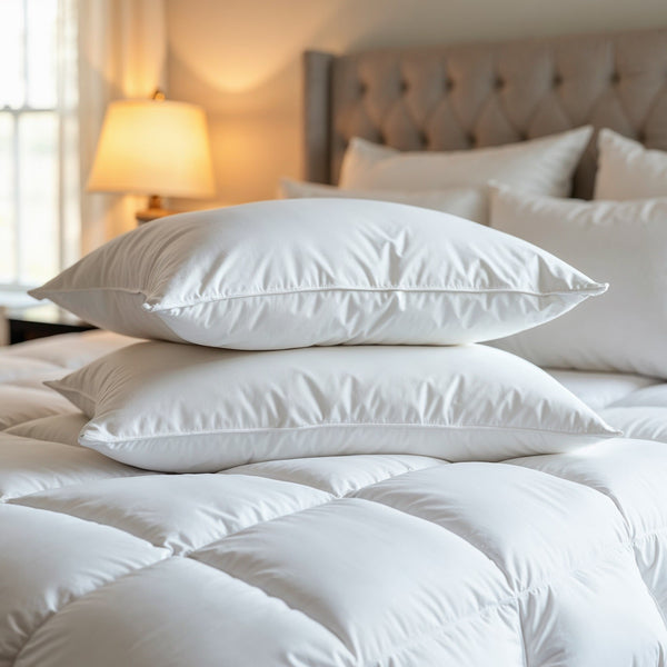 Royal Comfort 500GSM 50/50 Duck Feather Down Quilt and Duck Pillows Twin Pack Combo
