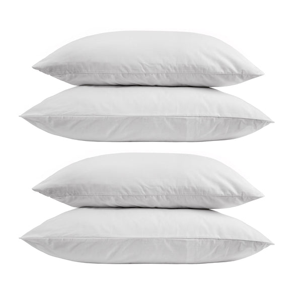 Royal Comfort Goose Feather Down Pillows 1000GSM Hotel Quality 4 Pack