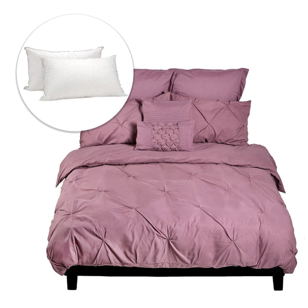 Royal Comfort Value Combo 7-Pc Comforter Set + Twin Pillows King Size