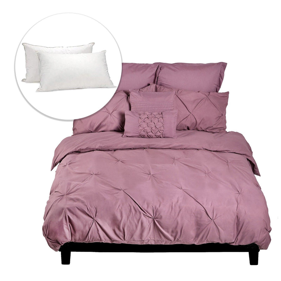 Royal Comfort Value Combo 7-Pc Comforter Set + Twin Pillows King Size