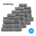 Royal Comfort 450GSM Cotton Bamboo Towel Bundle Set Luxuriously Absorbent