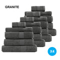 Royal Comfort 450GSM Cotton Bamboo Towel Bundle Set Luxuriously Absorbent