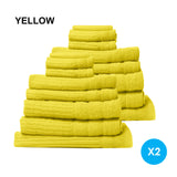 Royal Comfort Cotton Eden Towel Set 600GSM Luxuriously Soft Absorbent