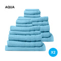 Royal Comfort Cotton Eden Towel Set 600GSM Luxuriously Soft Absorbent