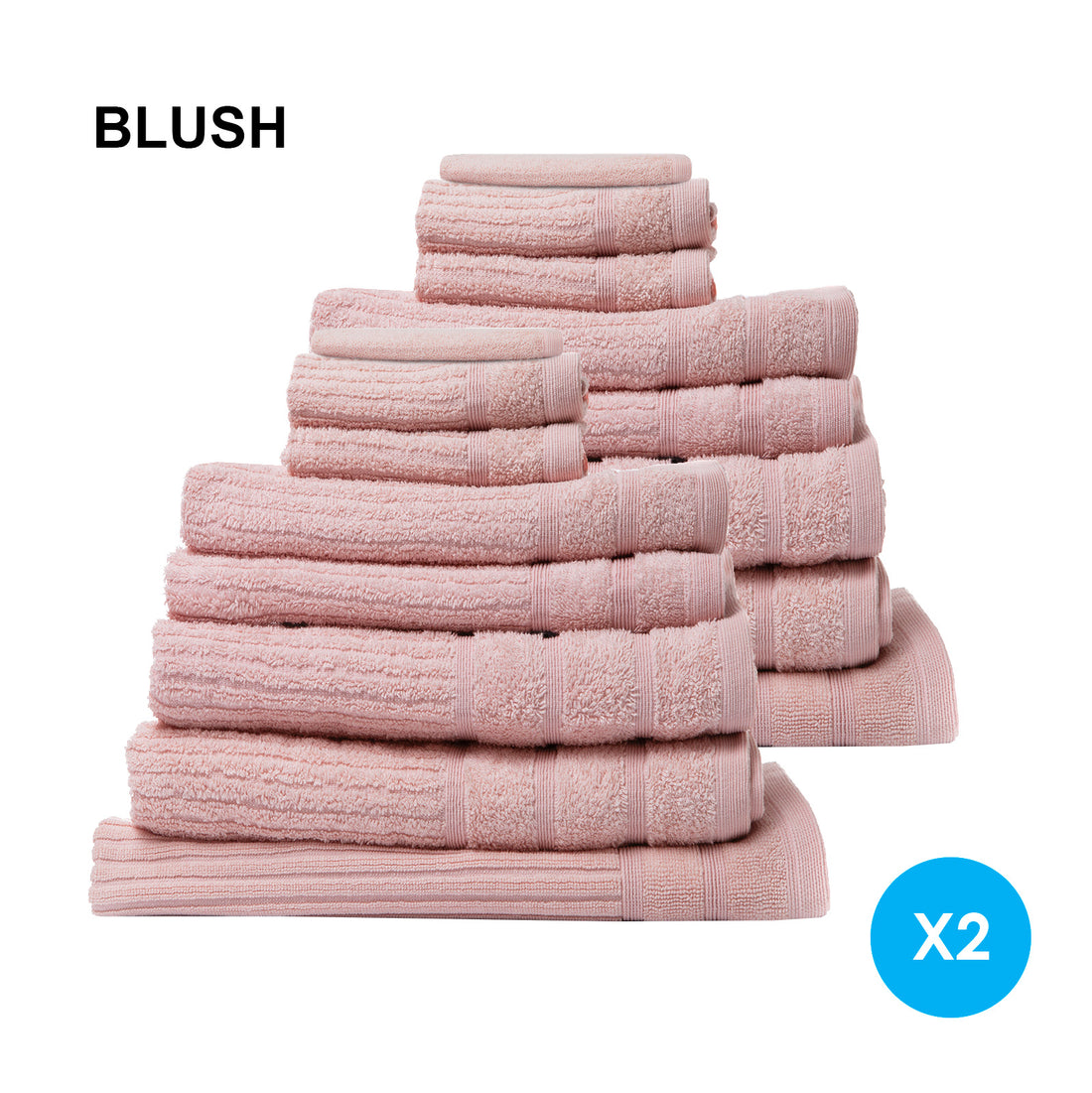 Royal Comfort Cotton Eden Towel Set 600GSM Luxuriously Soft Absorbent
