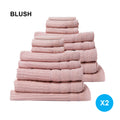 Royal Comfort Cotton Eden Towel Set 600GSM Luxuriously Soft Absorbent