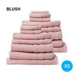 Royal Comfort Cotton Eden Towel Set 600GSM Luxuriously Soft Absorbent