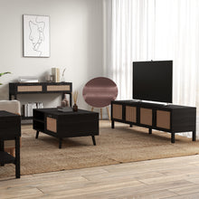 Load image into Gallery viewer, Casa Decor Tulum Rattan 3 Piece Living Room Set Console Coffee Table TV Unit
