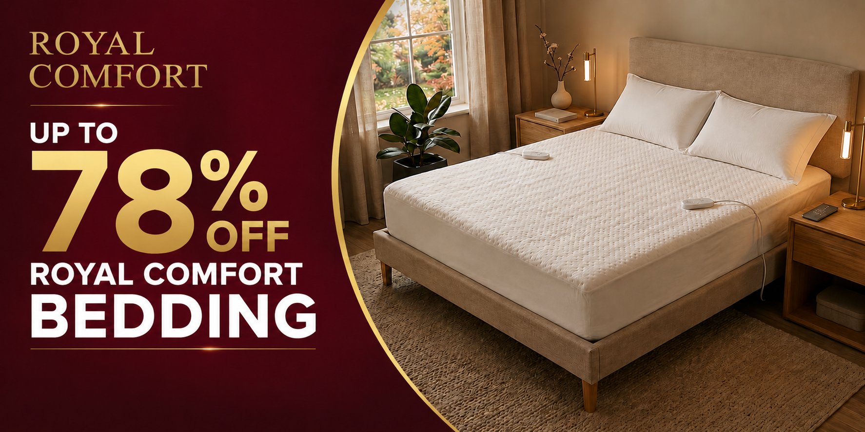 Up to 78% off Royal Comfort Bedding